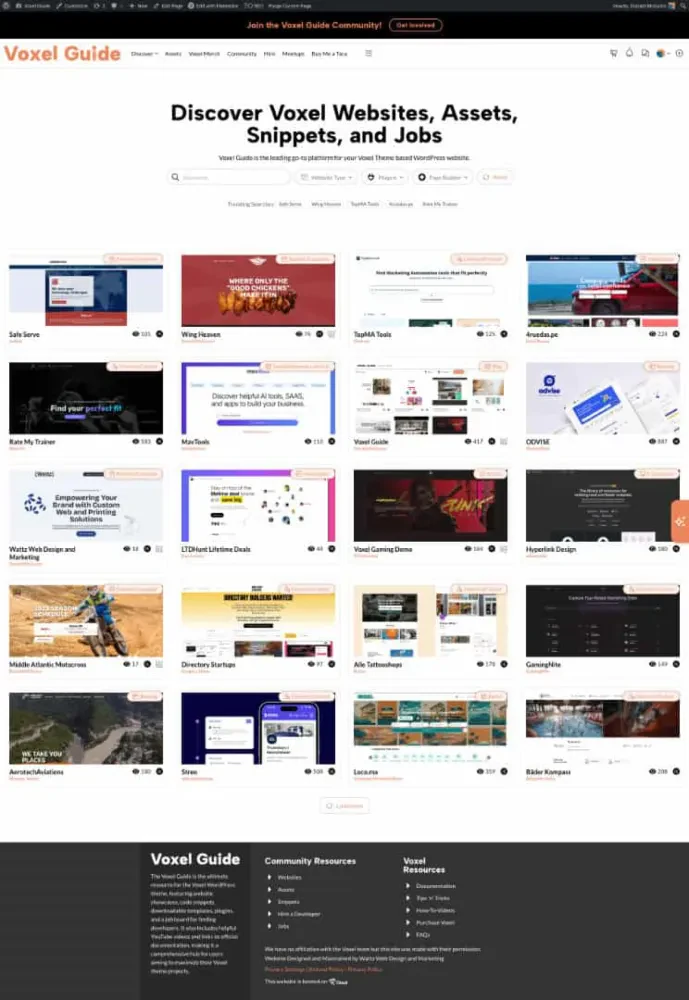 Entire Voxel Guide Website