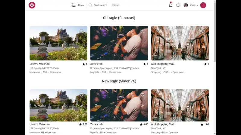 AirBnb style preview card