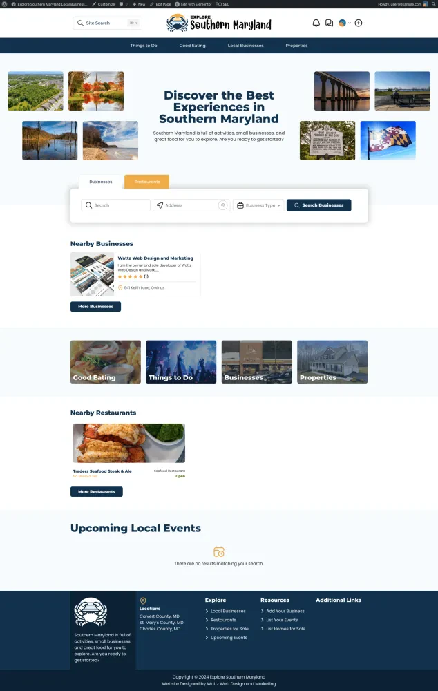 Local Region Website