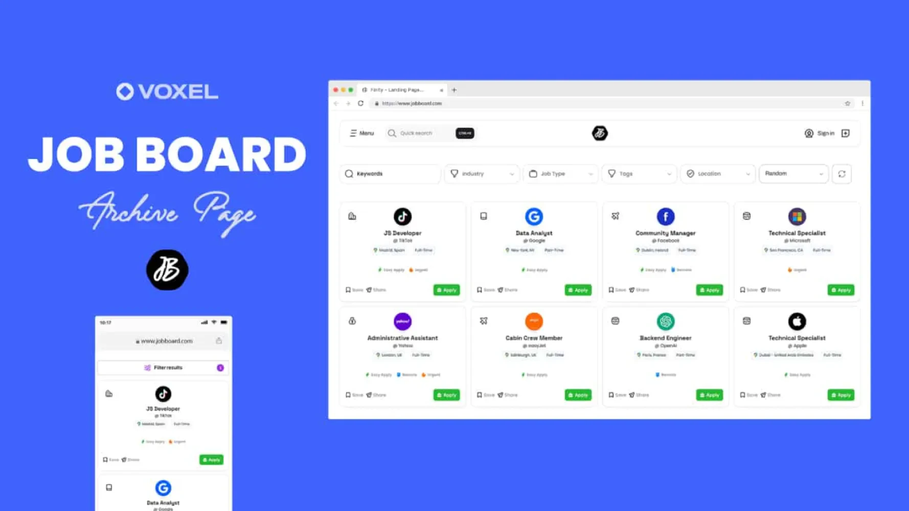JOB BOARD -Archive Page