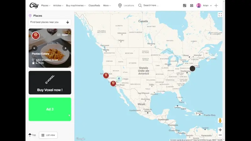 Tripadvisor style card & page