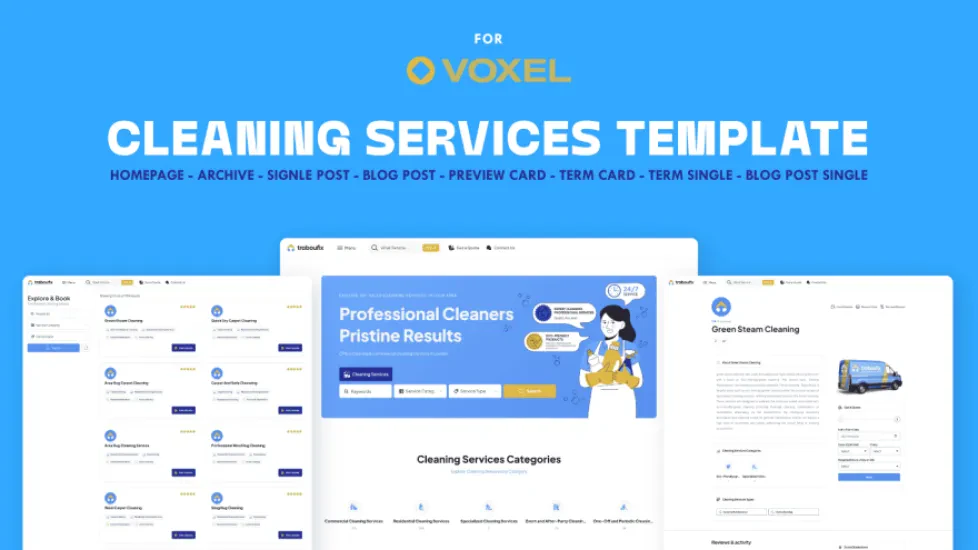 Cleaning Services Template - Voxel
