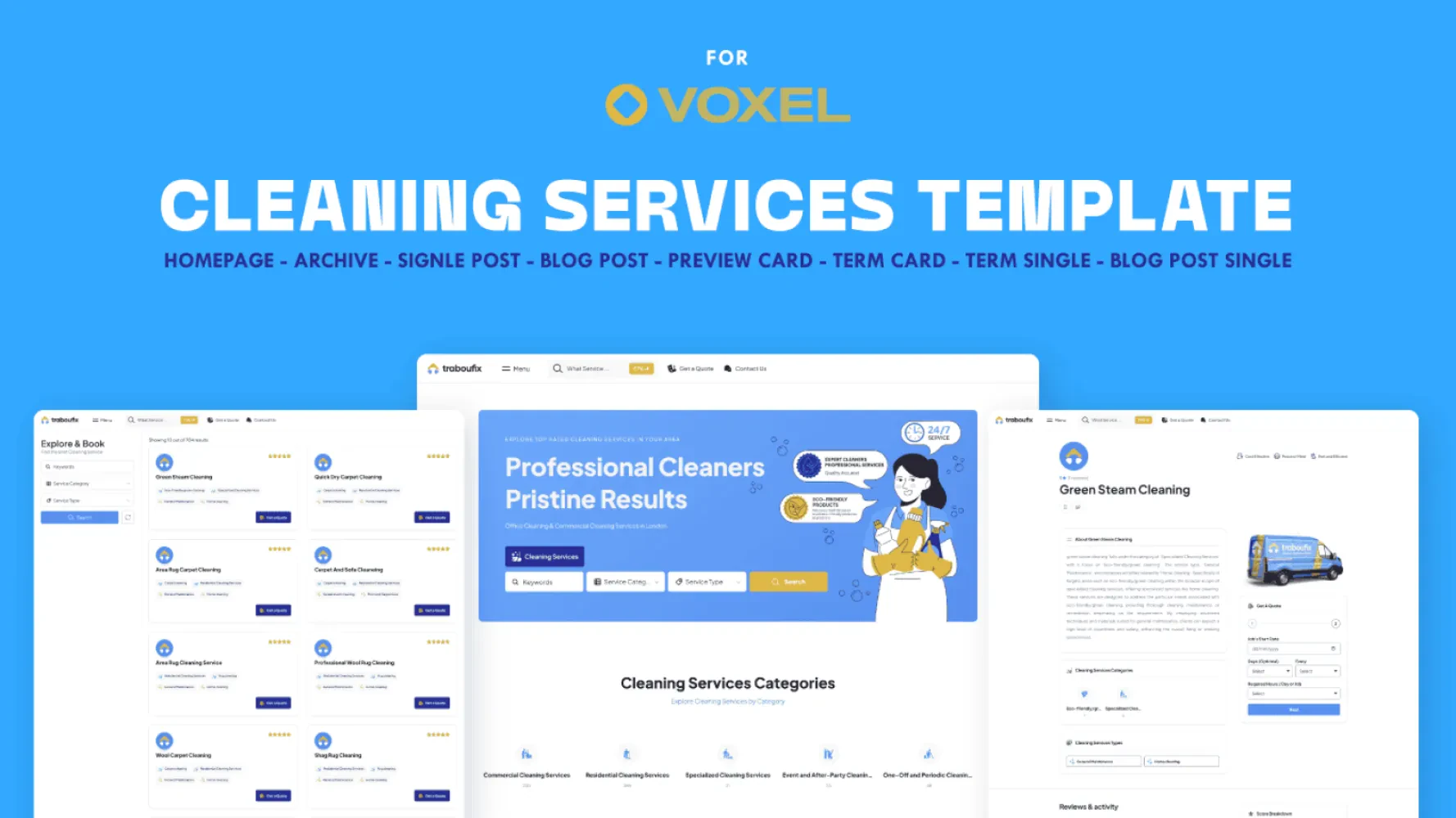 Cleaning Services Template - Voxel