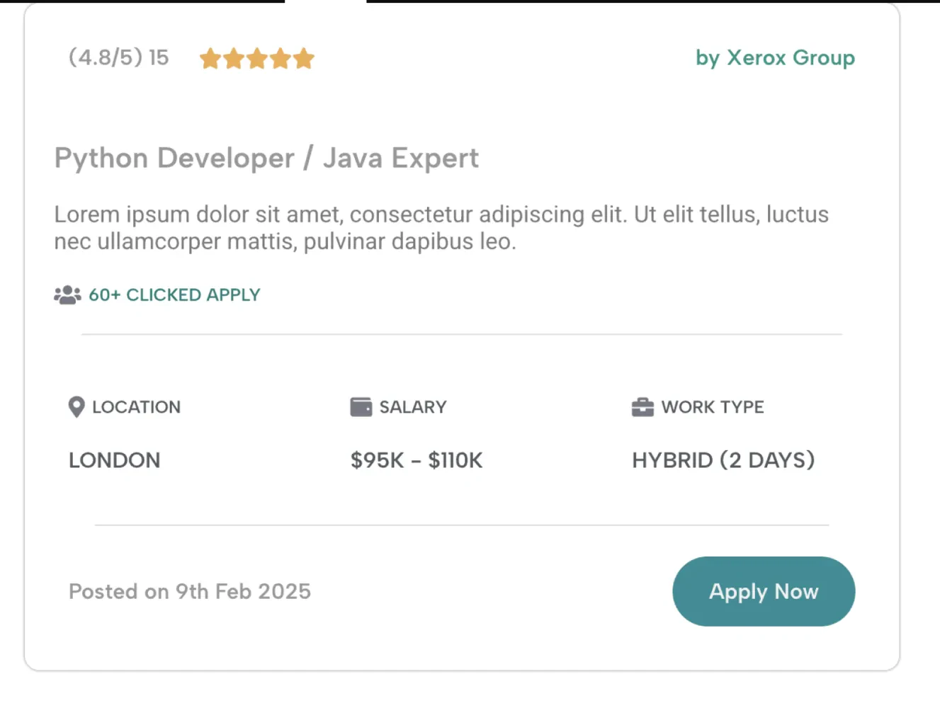 Job Board Preview Card