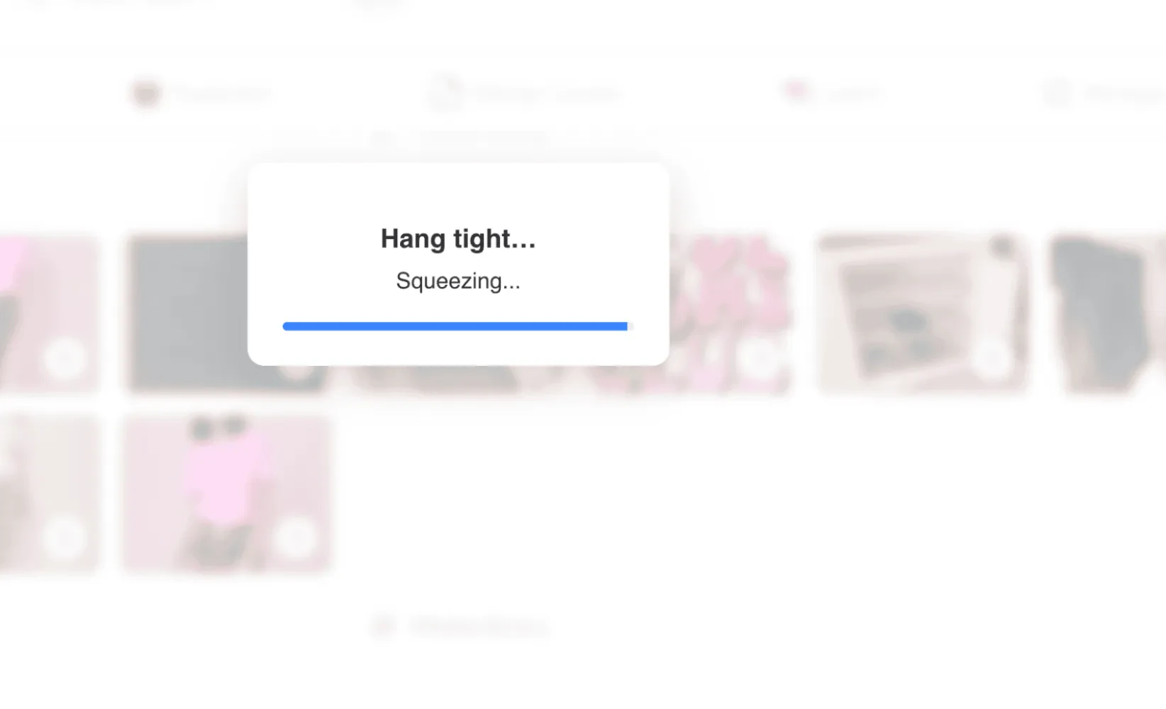 Voxel Upload Progress Modal