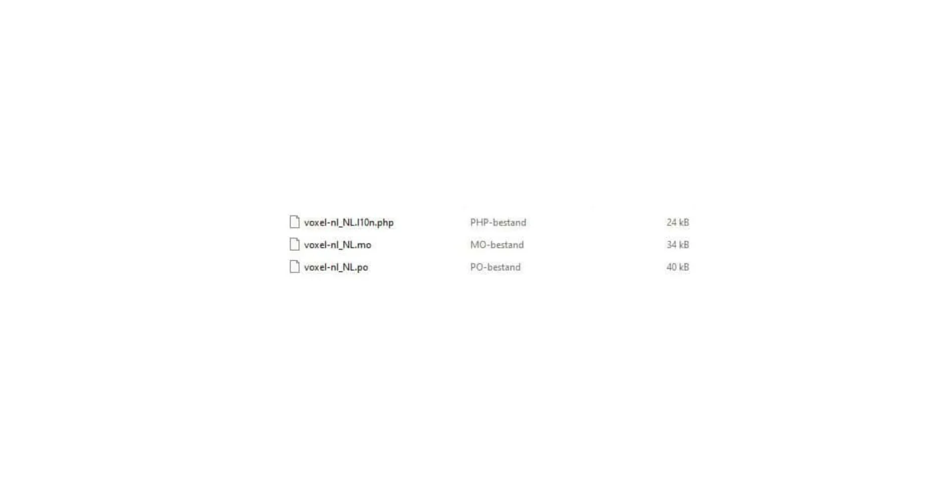 Voxel Theme – Dutch Translation (Nederlands)