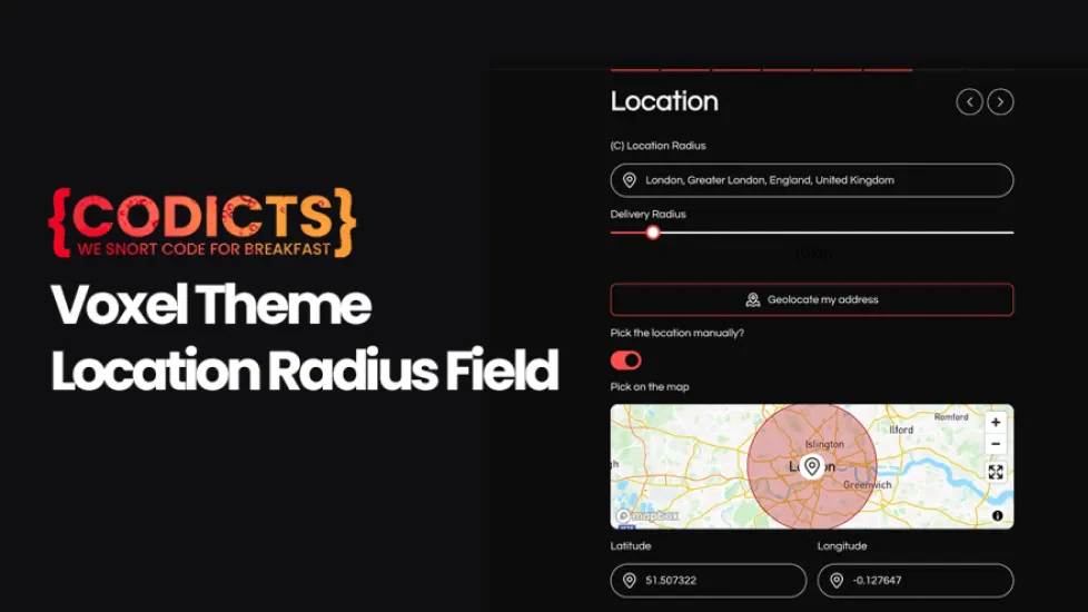 Voxel Theme Location Radius Field by CoDicts