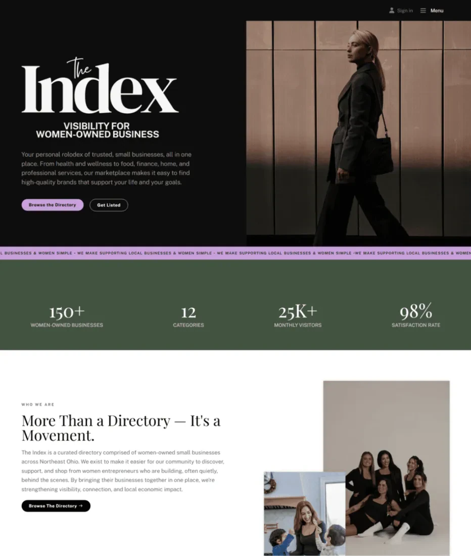 Women-Owned Directory Website