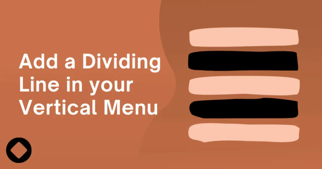 Add a Dividing Line in your Vertical Menu