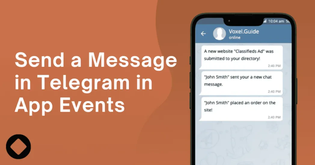 Send a Message in Telegram in App Events
