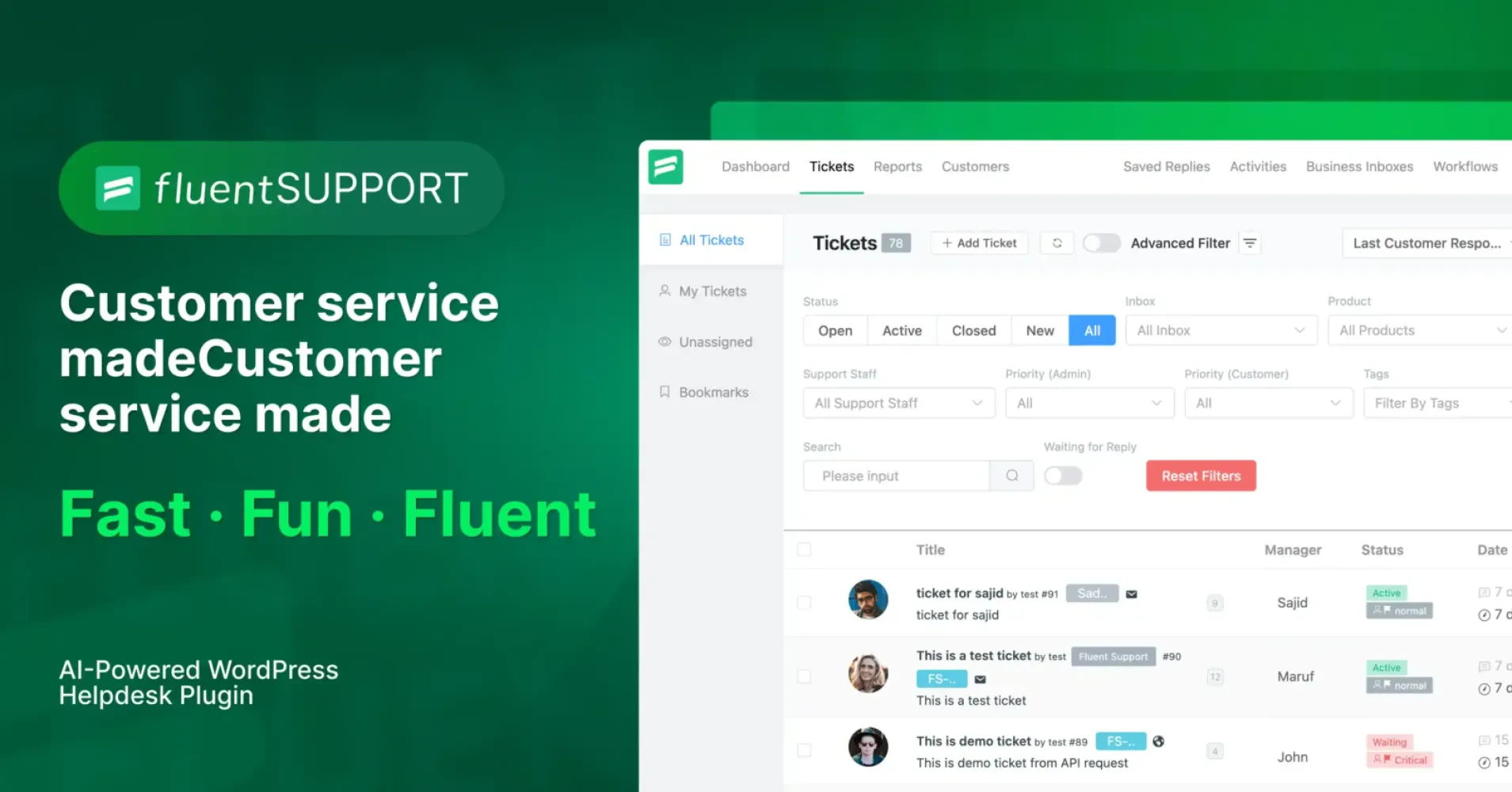 Fluent Support