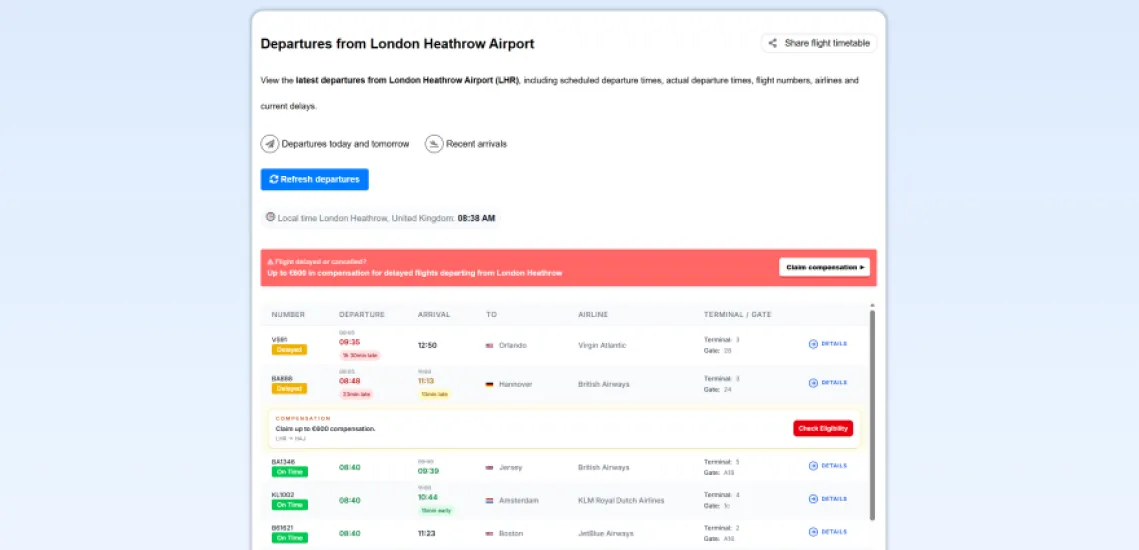 EasyFlyCheck - Your Global Flight Status Hub