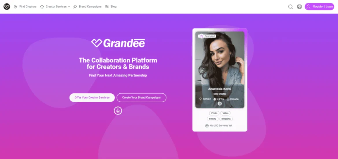 Grandee - Collab Platform